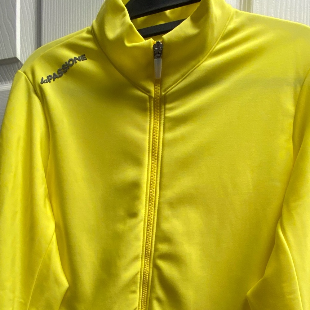 Men’s La Passione PSN Thermal Cycling Jersey - Lemonade - XL